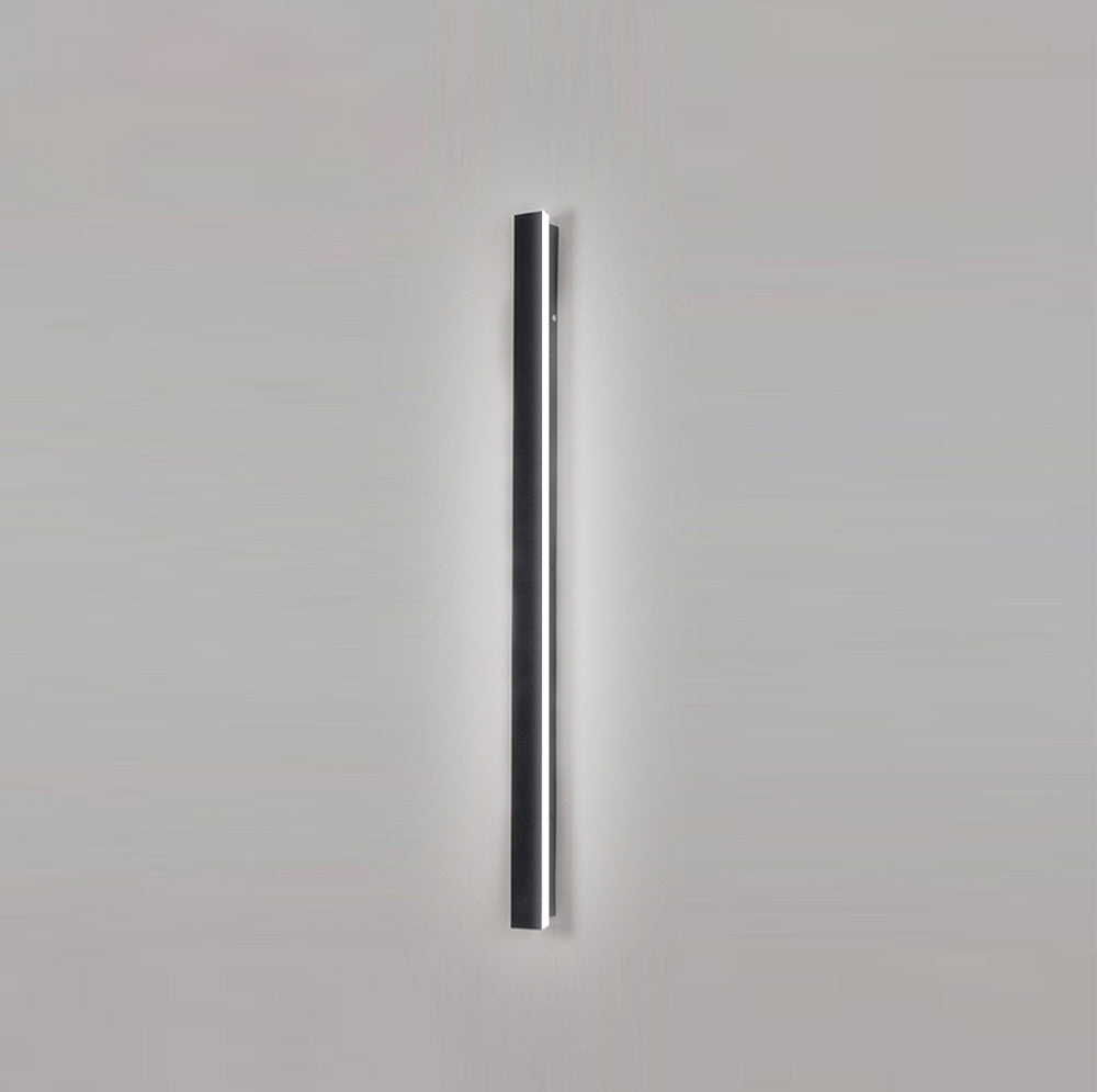 Industrial IP65 Modern Long Black Acrylic LED Outdoor Wall Lights