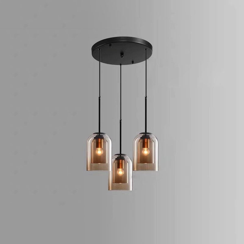Double Layer Minimalist Small Pendant Light For Dining Room