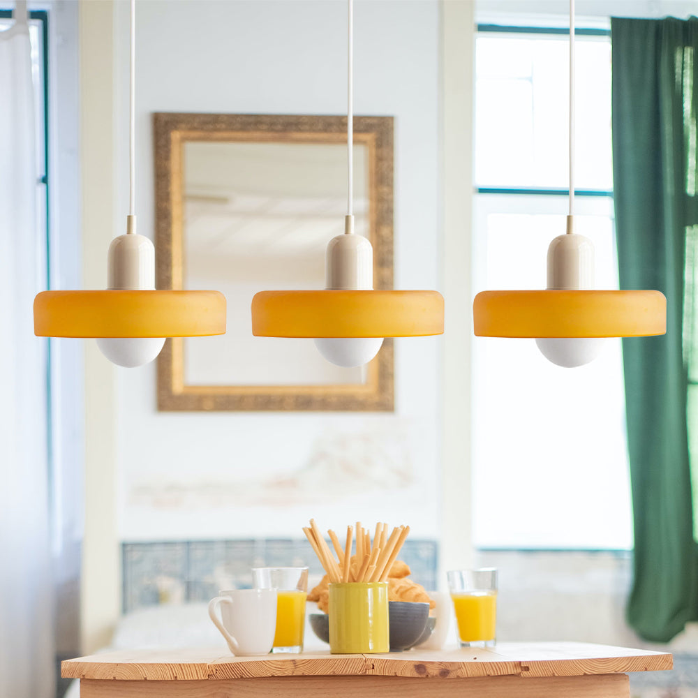 3 Heads Modern Art Decor Glass Pendant Light