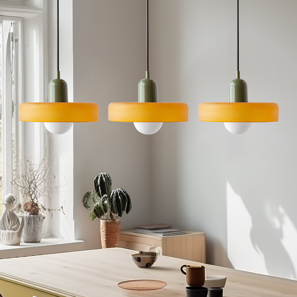 3 Heads Modern Art Decor Glass Pendant Light