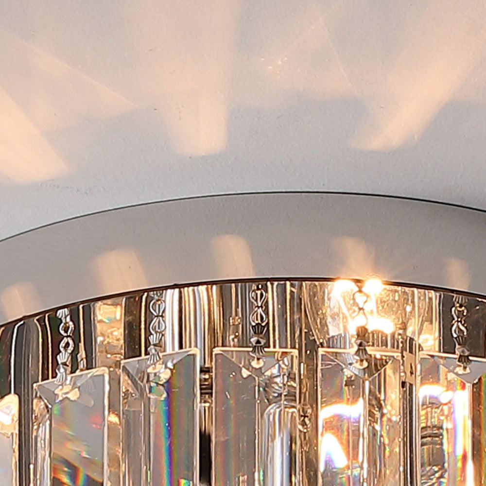 Contemporary Modern Crystal Ceiling Light