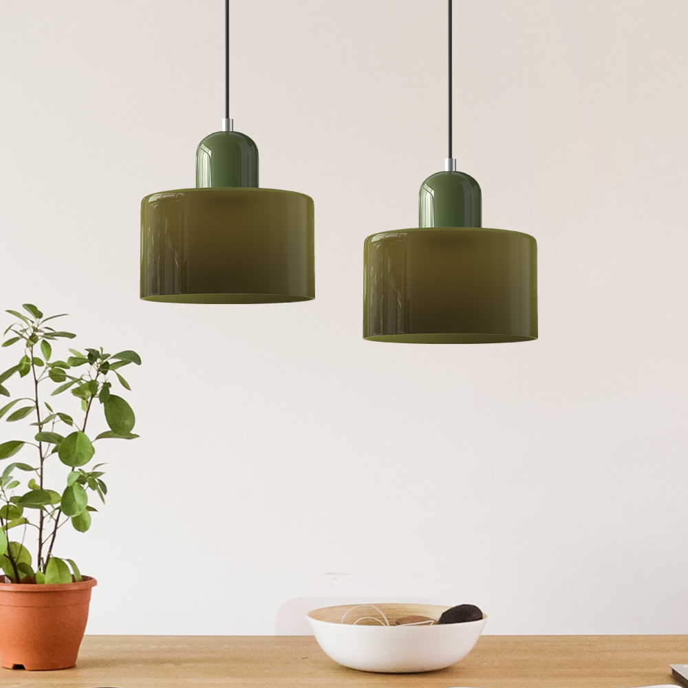 Bauhaus Small Glass Art Pendant Light