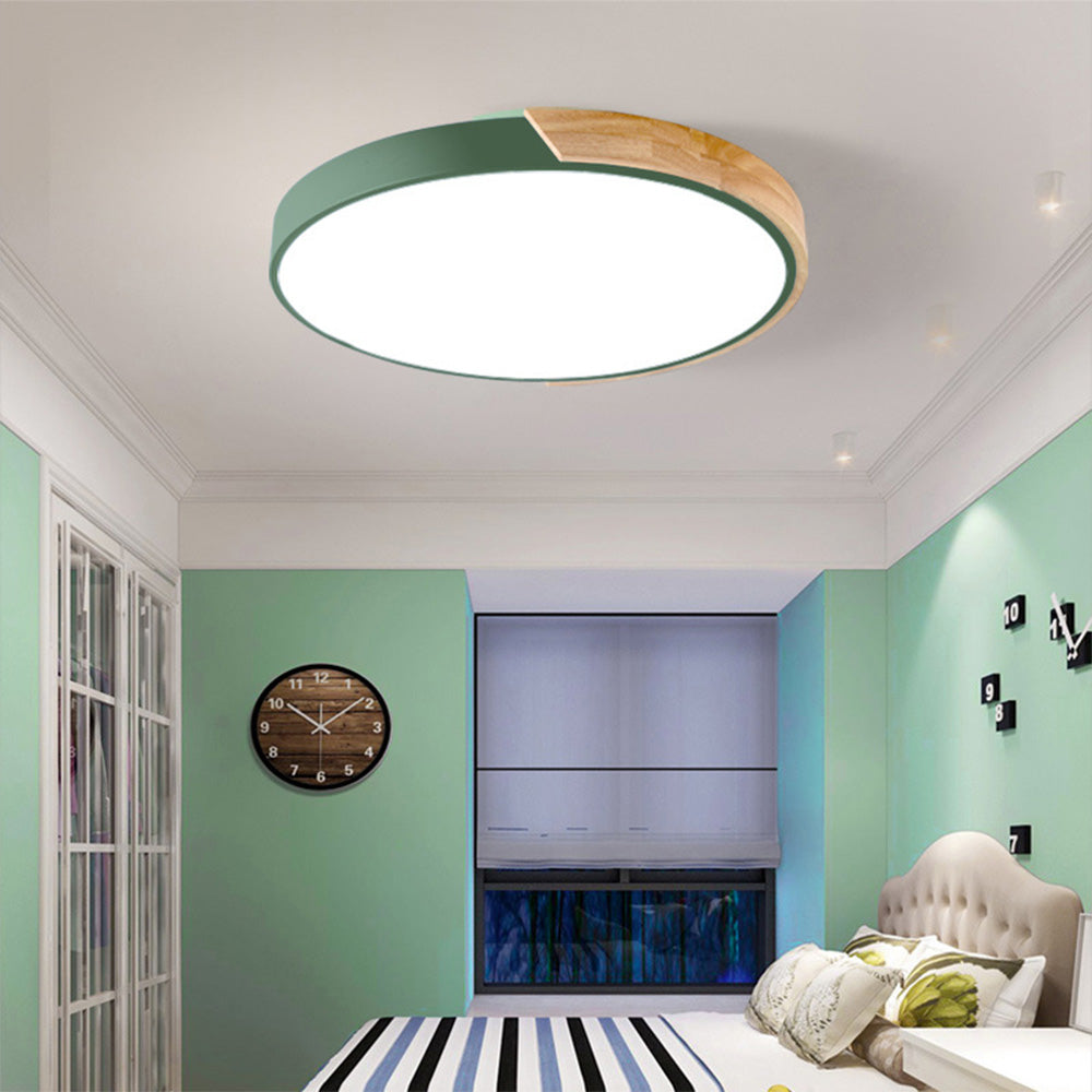 Colorful Minimalist LED Round Ceiling Light