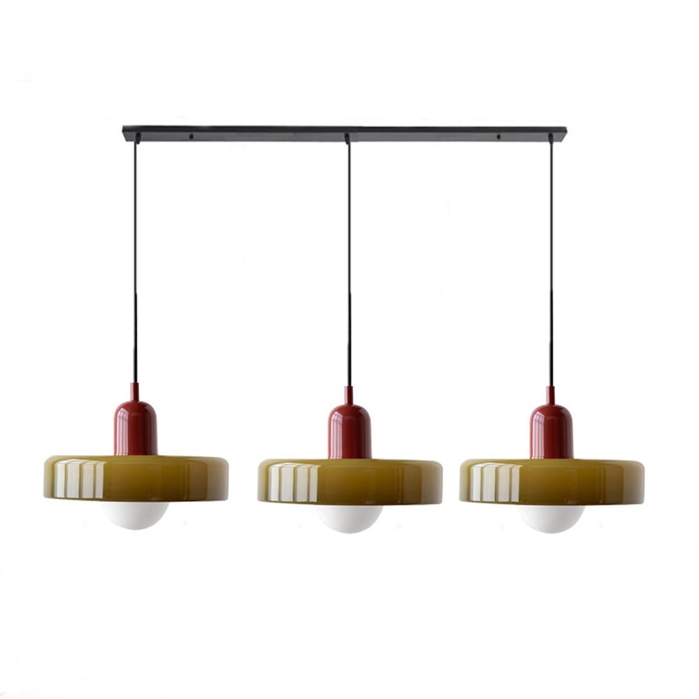3 Heads Modern Art Decor Glass Pendant Light