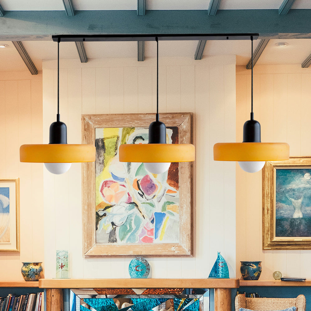 3 Heads Modern Art Decor Glass Pendant Light
