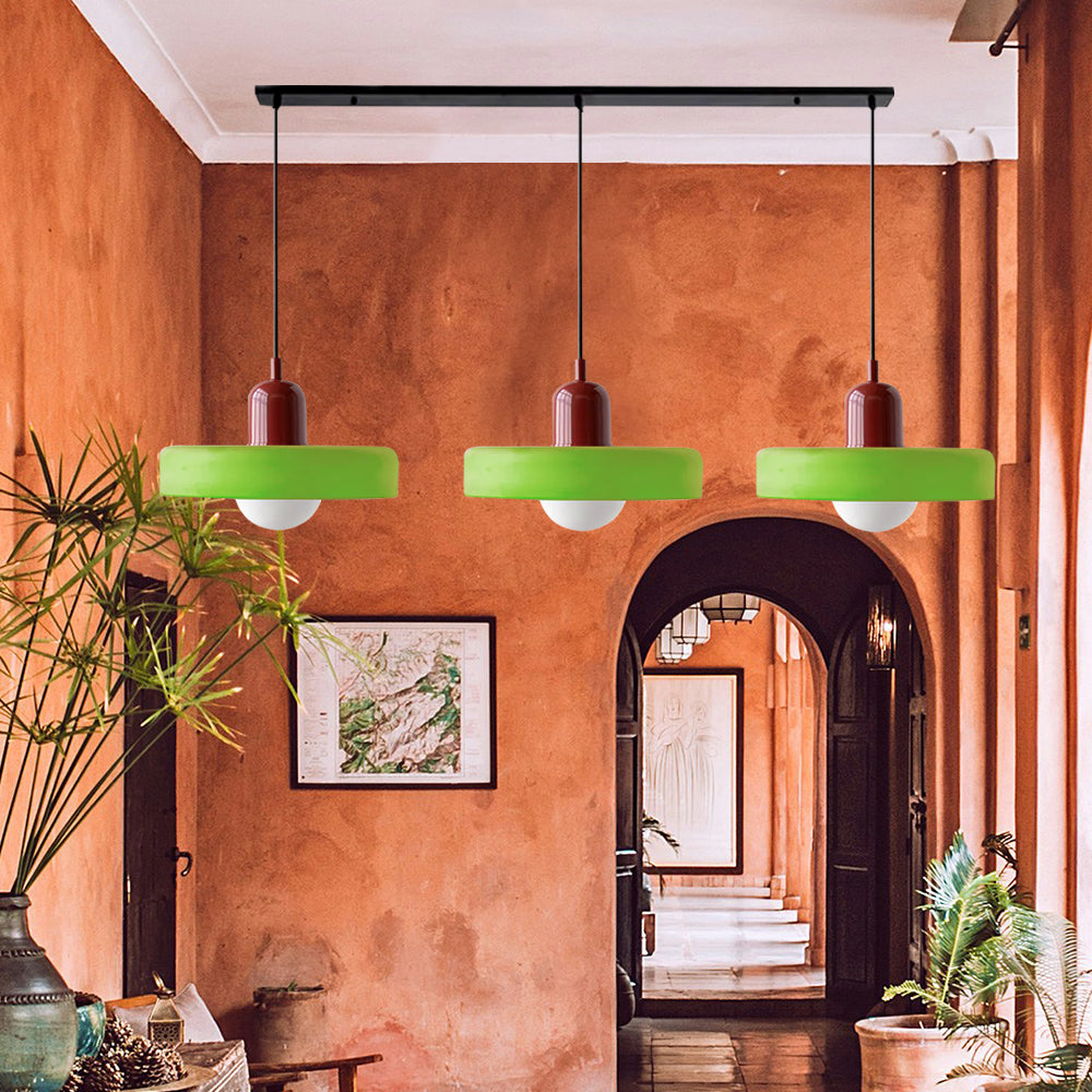 3 Heads Modern Art Decor Glass Pendant Light