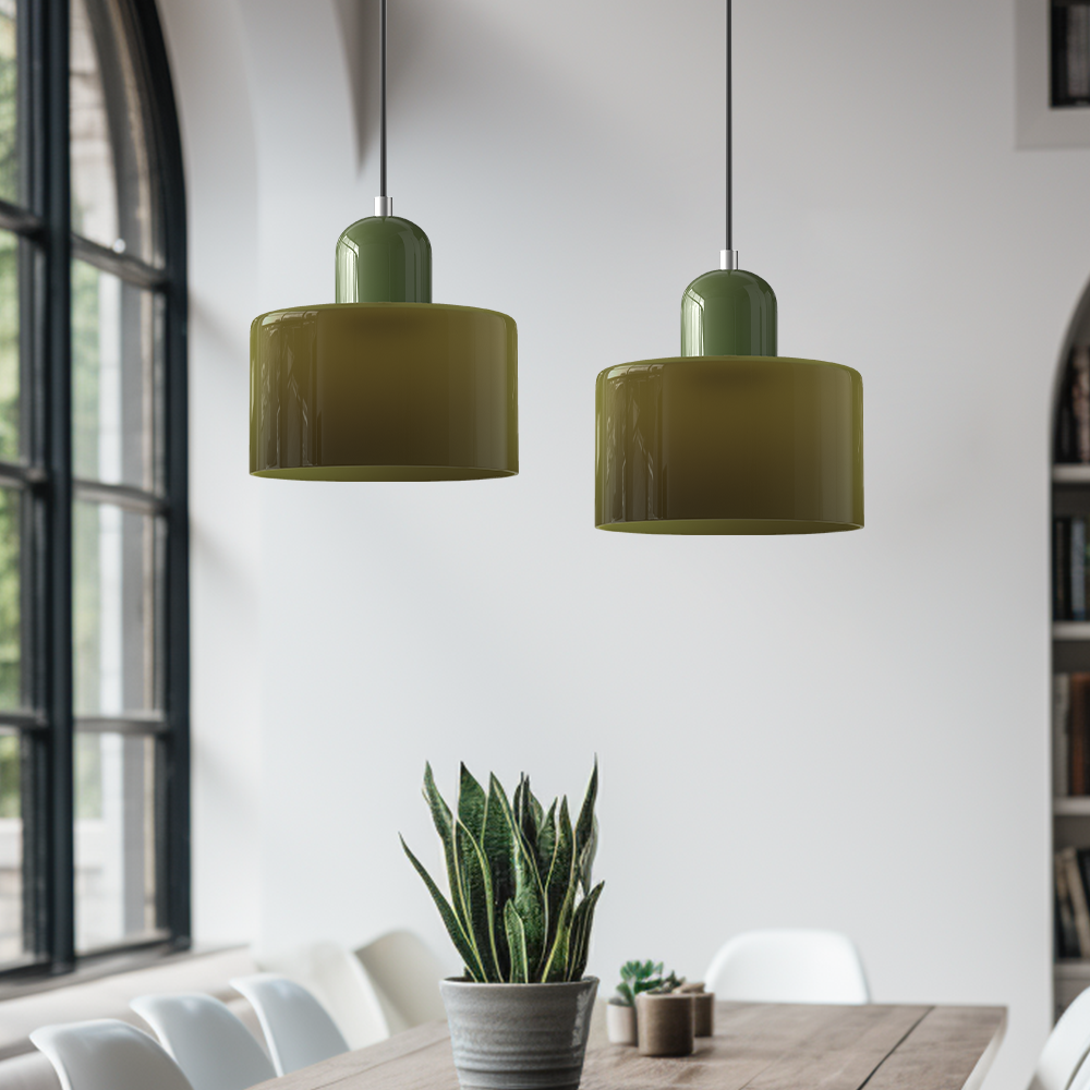 Bauhaus Small Glass Art Pendant Light