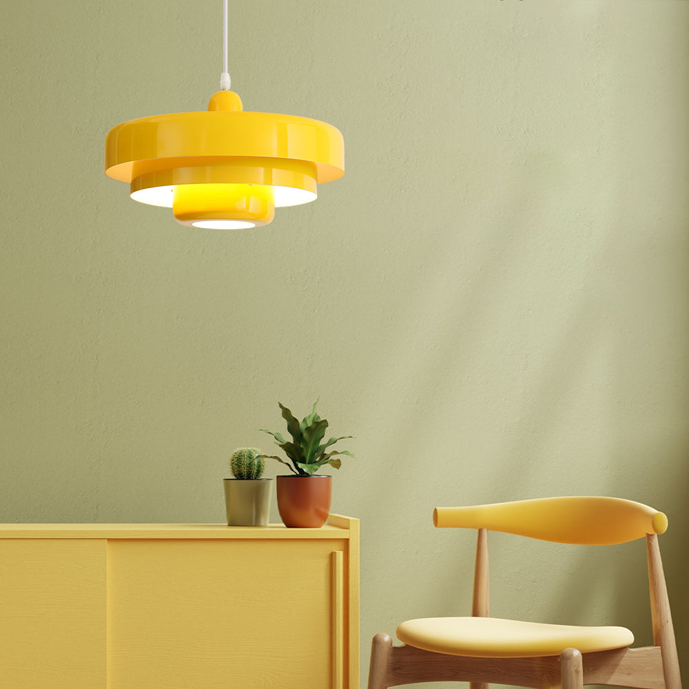 Mid Century Bauhaus Iron Pendant Lamp