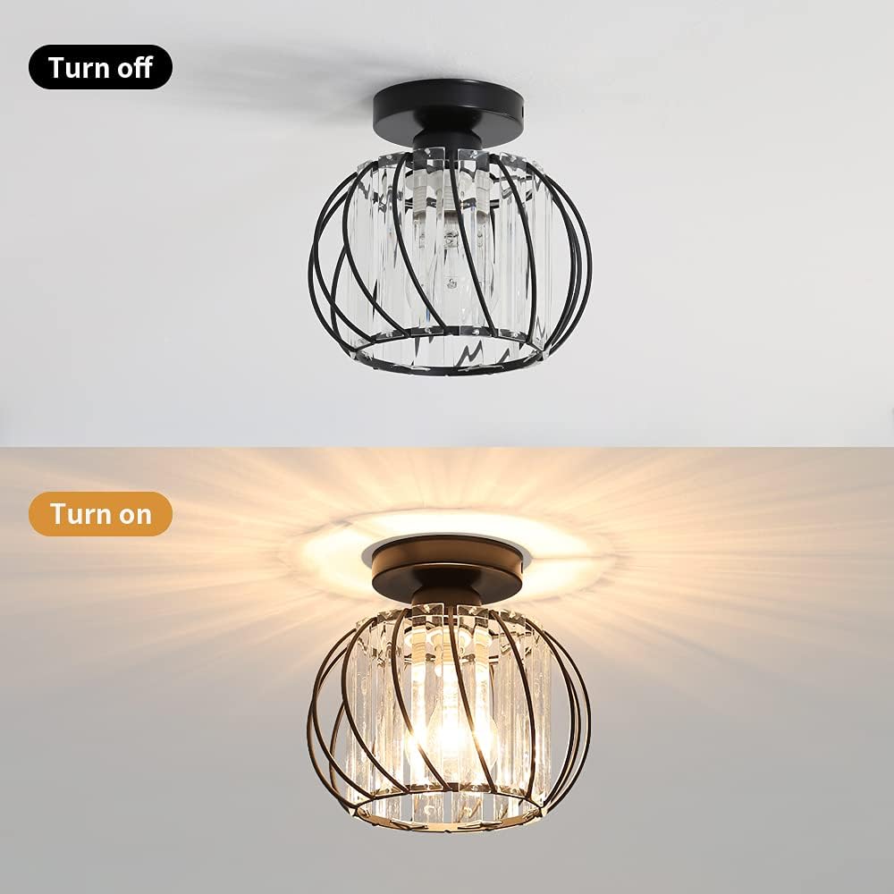 Nordic Luxury Glass Hallway Ceiling Light