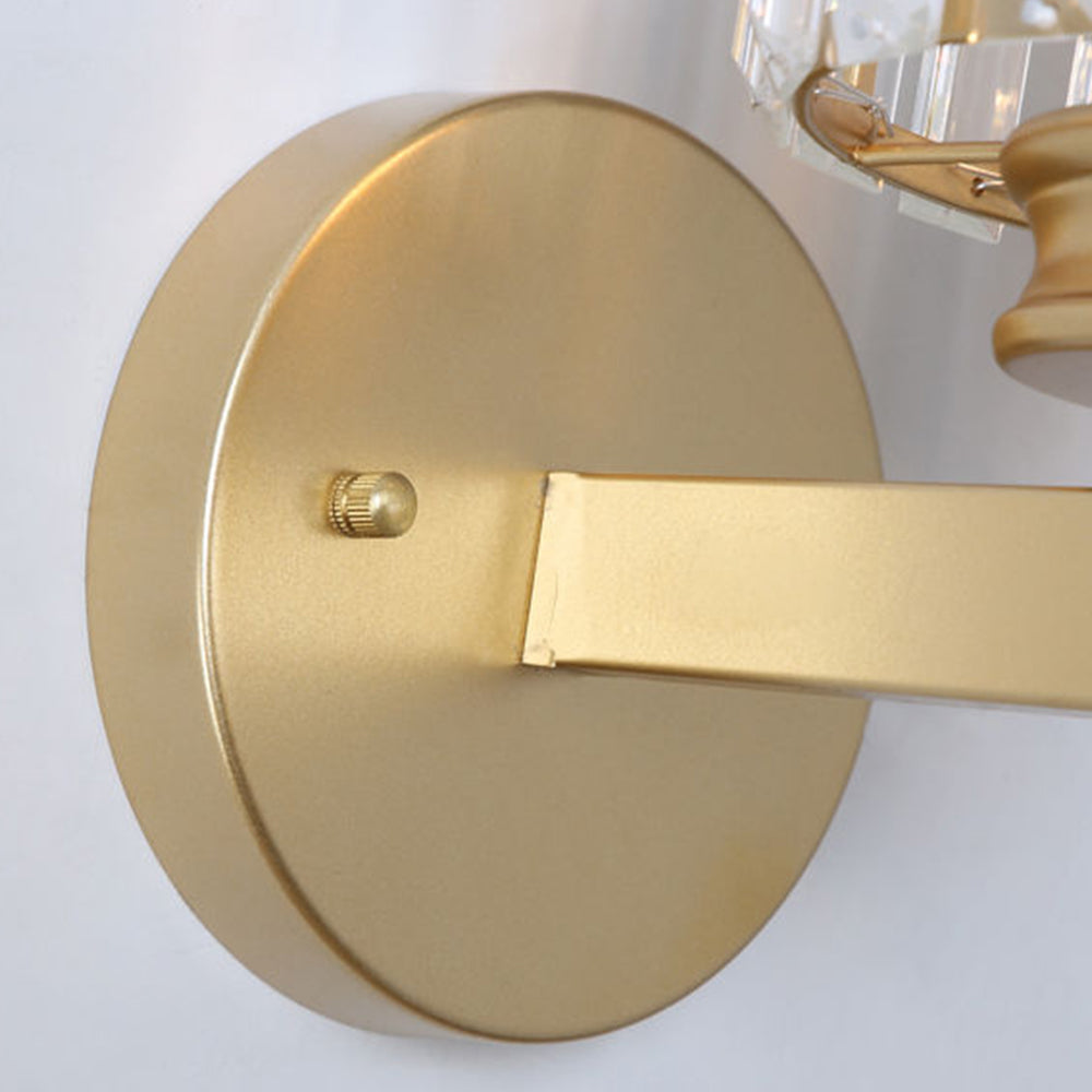 Crystal Round Or Square Hallway Wall Light