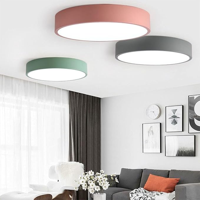 Circular Modern LED Flush Mount Ceiling Light