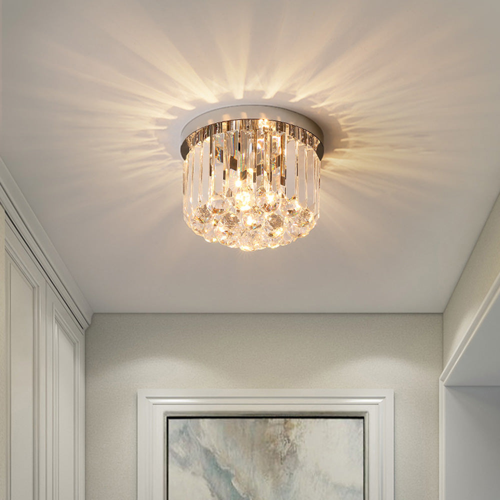 Contemporary Modern Crystal Ceiling Light