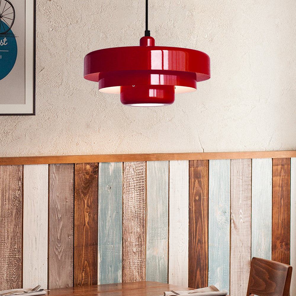 Mid Century Bauhaus Iron Pendant Lamp