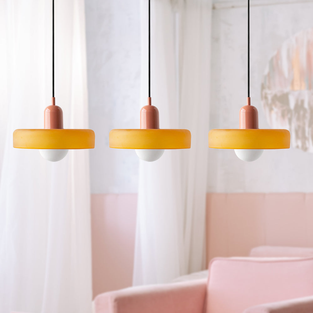 3 Heads Modern Art Decor Glass Pendant Light