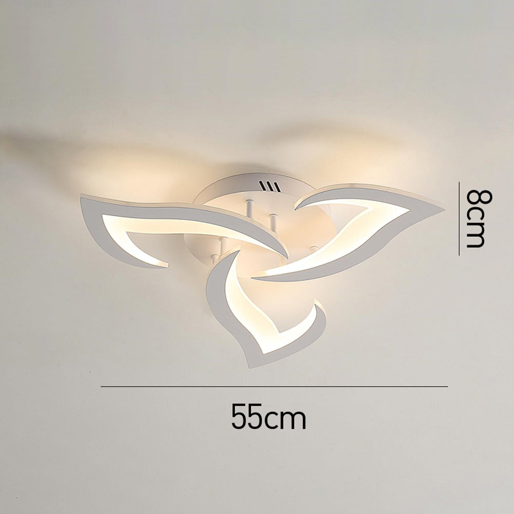 Modern Flower Shaped Metal LED Ceiling Light