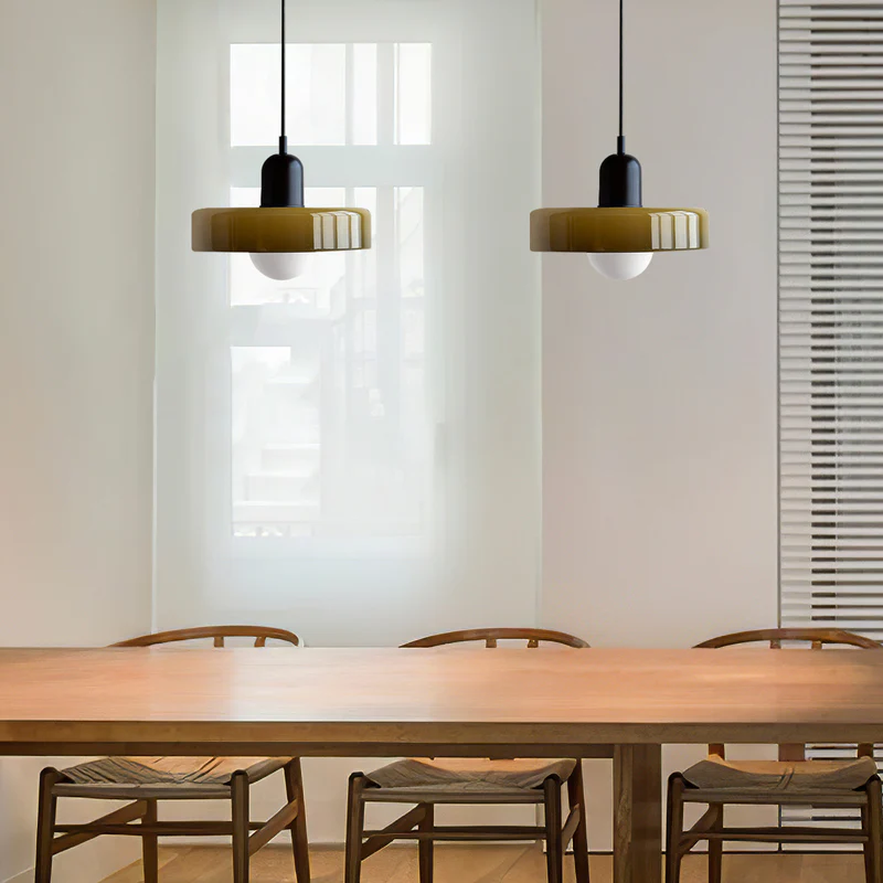 Bauhaus Modern Colorful Glass Pendant Light