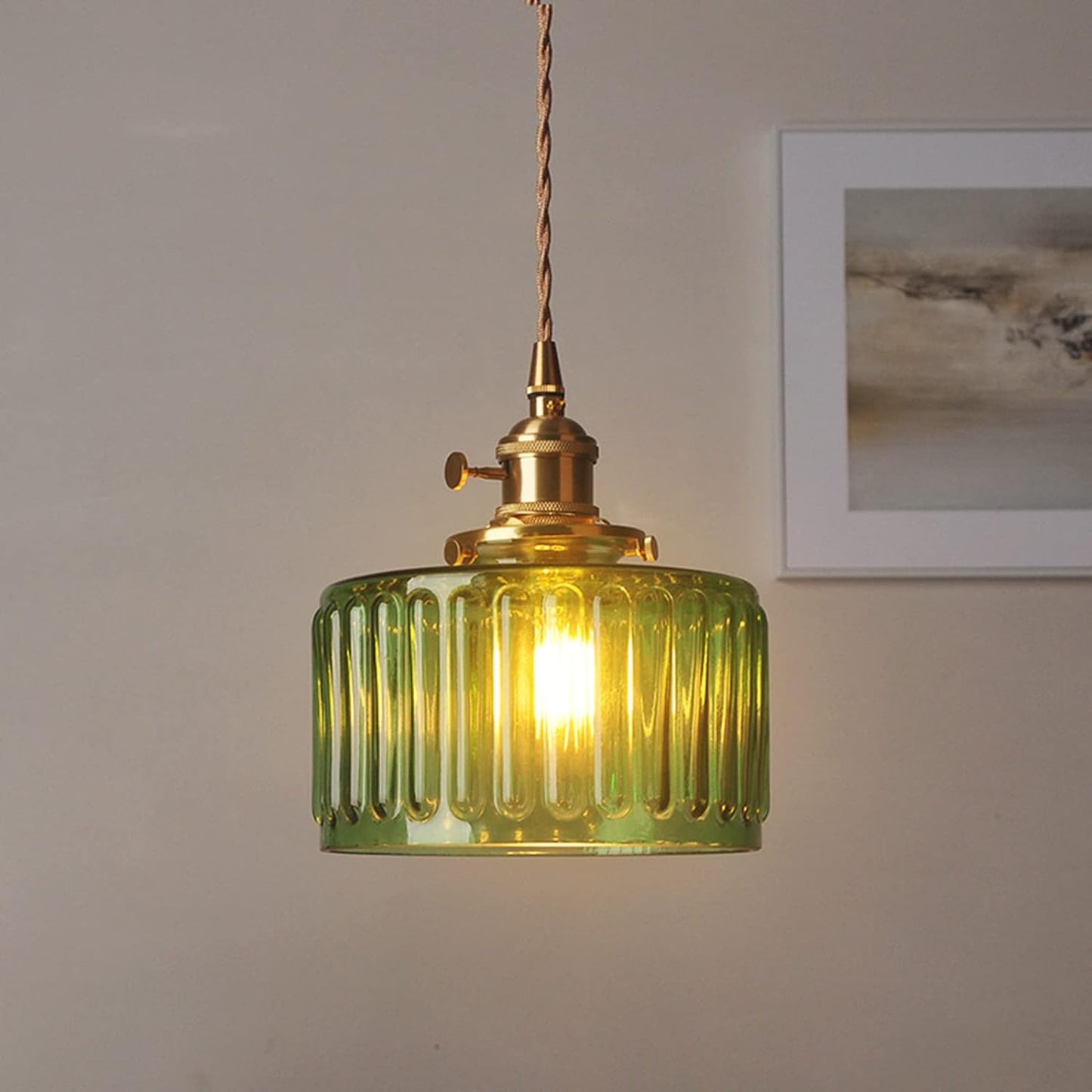 Glass Vintage Pendant Light
