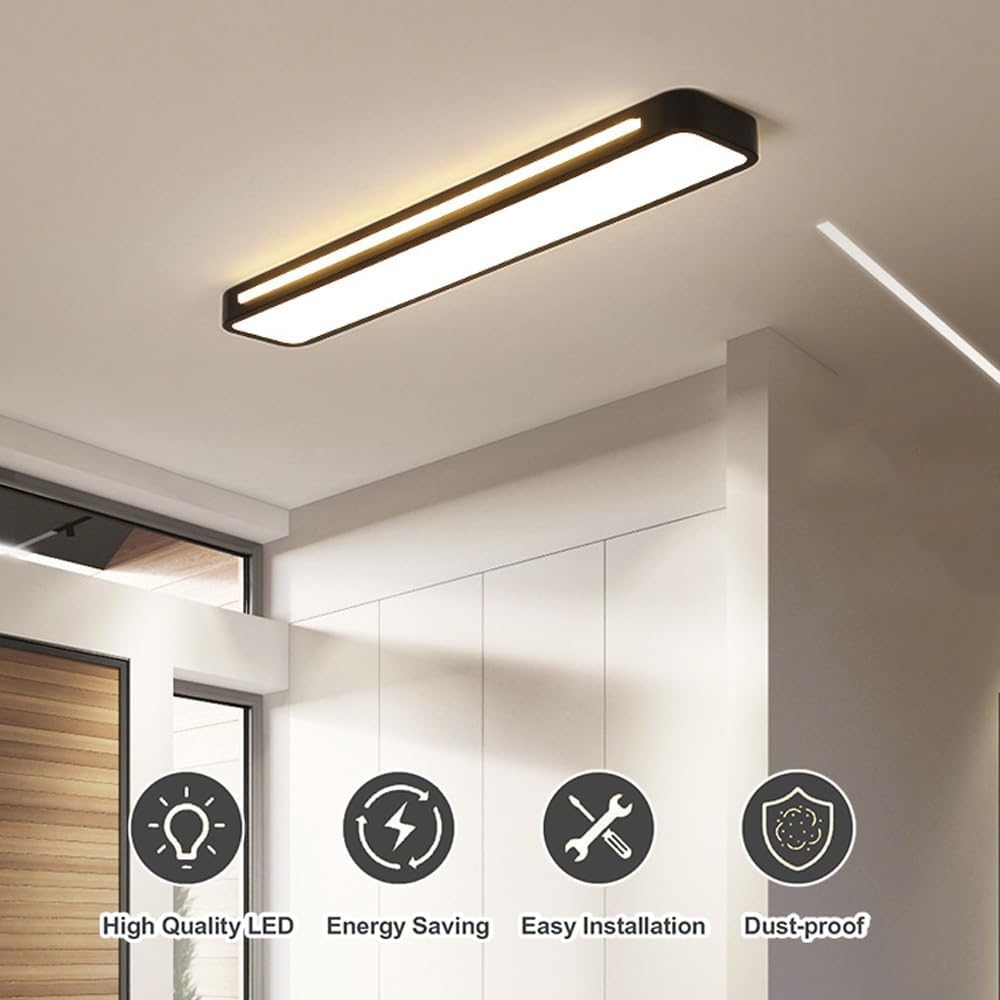 Modern Nordic Minimalist Long LED Ceiling Light