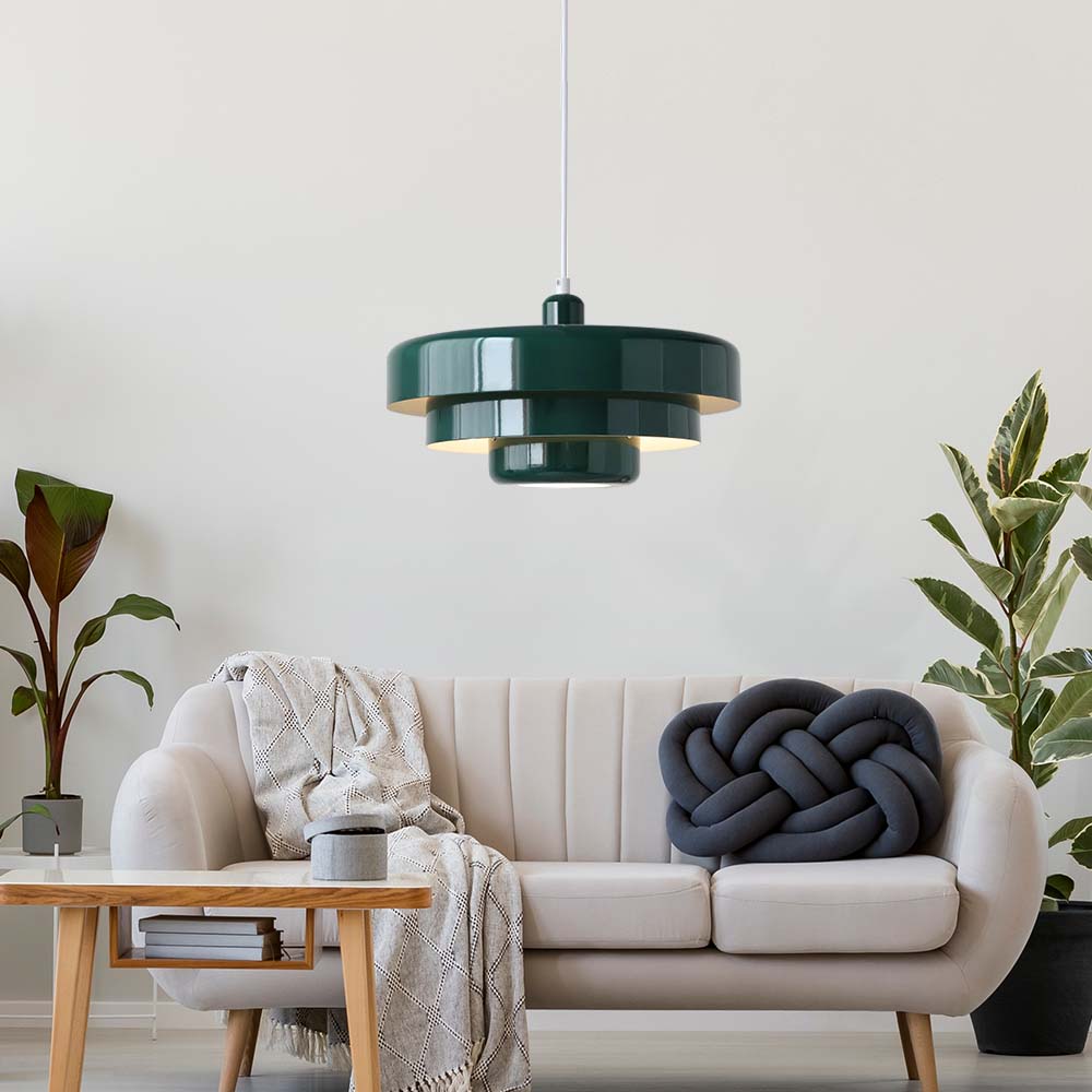 Mid Century Bauhaus Iron Pendant Lamp