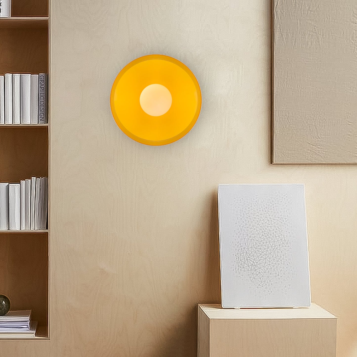 Modern Round Glass Flush Mount Kitchen Ceiling Light