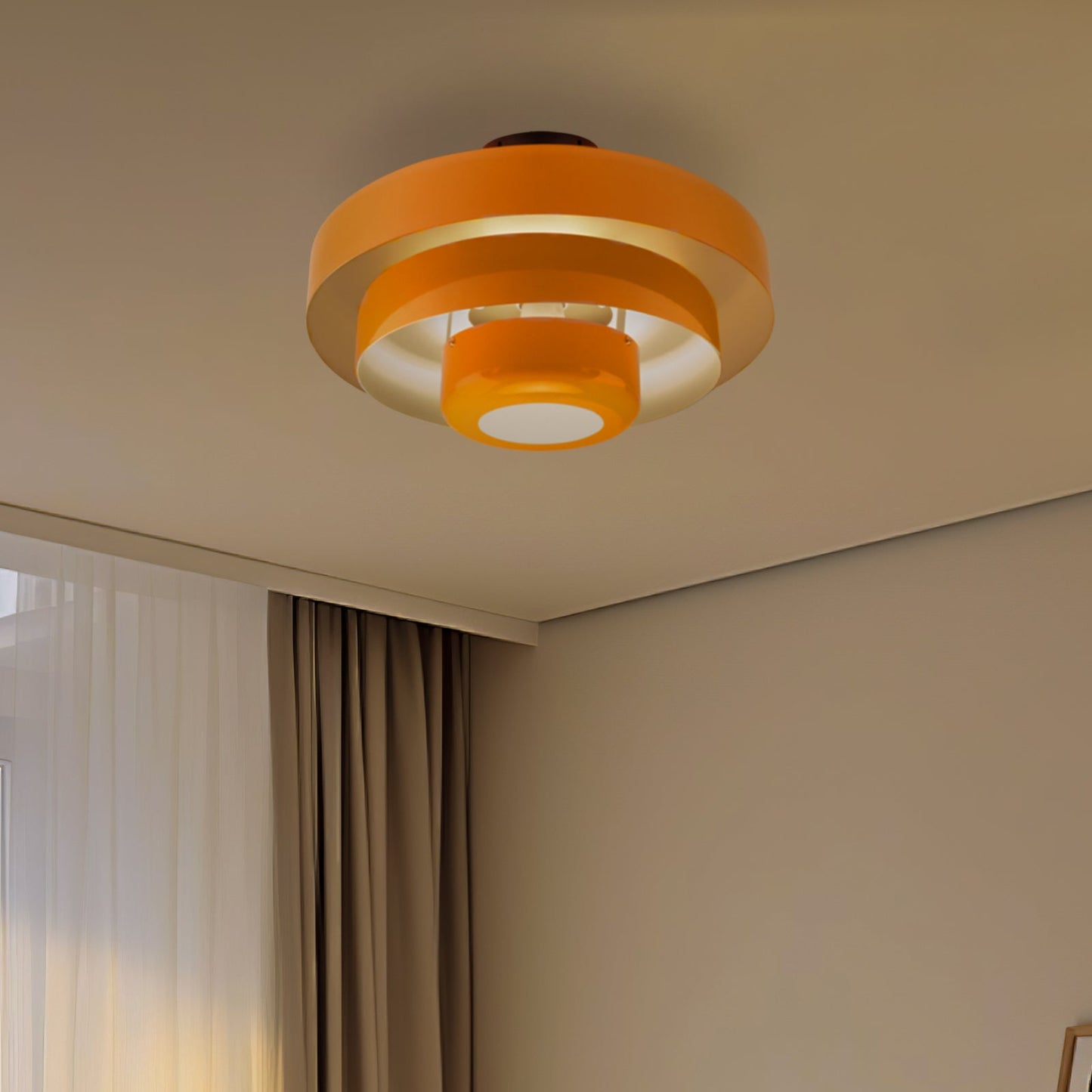 Iron Mid-Century Ceiling Lights