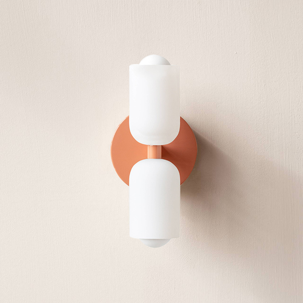 Modern Cream Double Head Wall Sconce