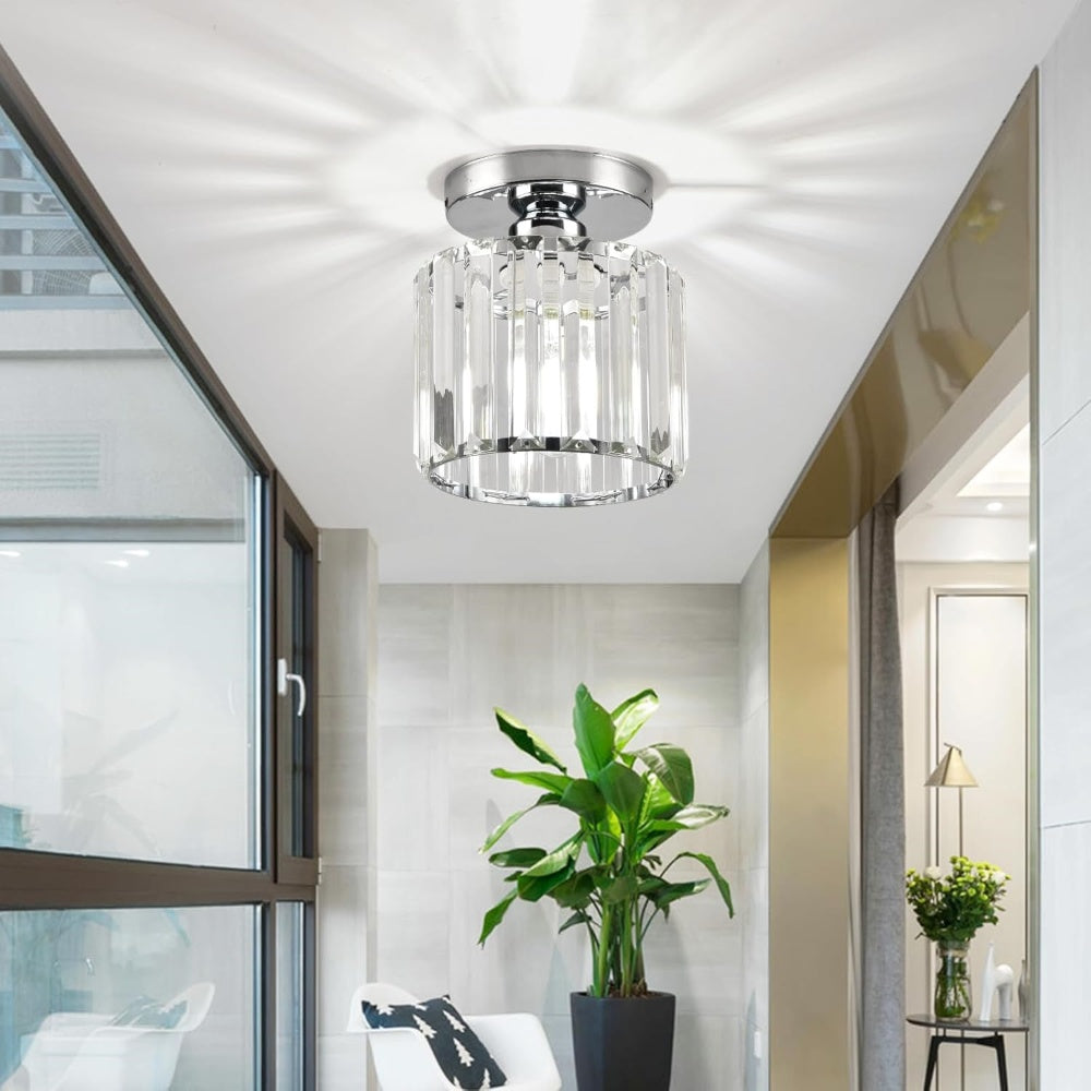 Modern 1-Light Hallway Flush Mount Ceiling Light