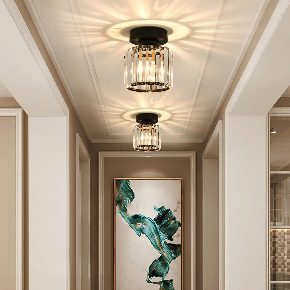 Modern 1-Light Hallway Flush Mount Ceiling Light