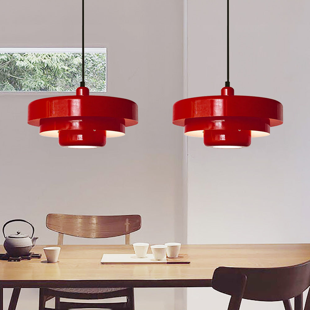 Mid Century Bauhaus Iron Pendant Lamp