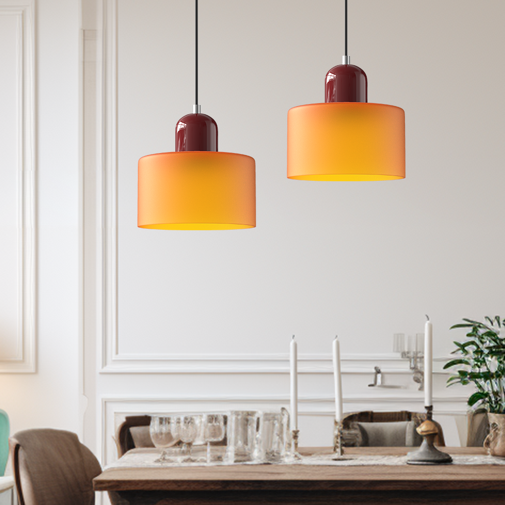 Bauhaus Small Glass Art Pendant Light