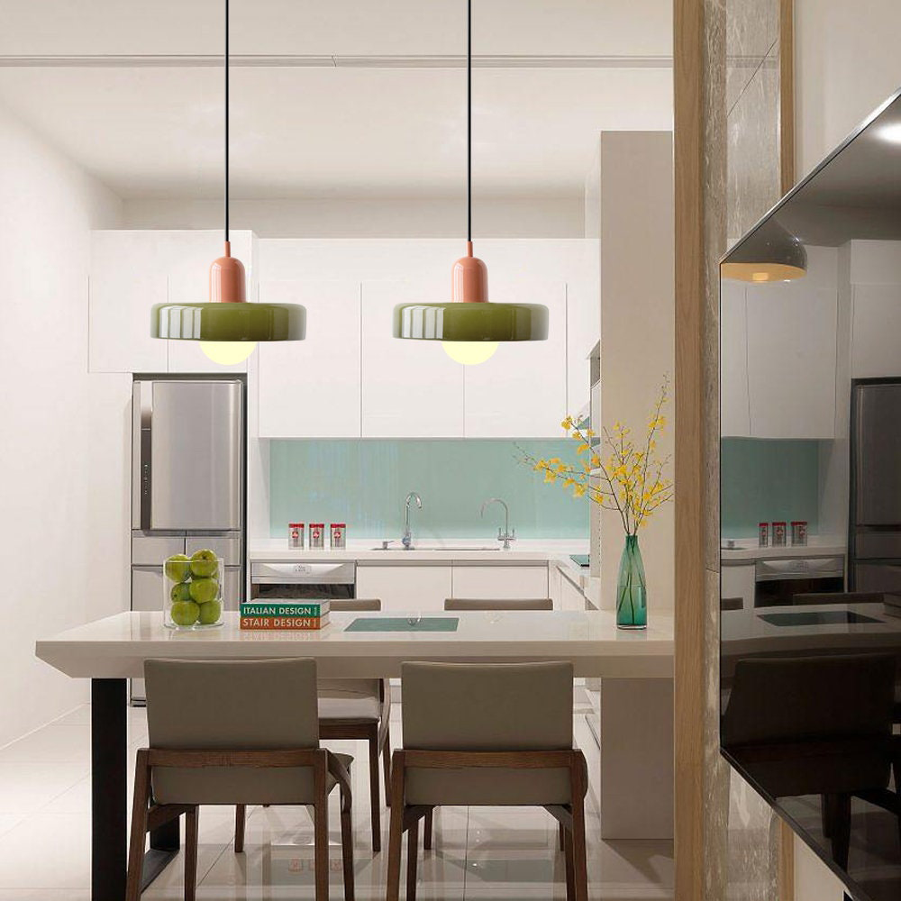 Bauhaus Glass Art Kitchen Island Pendant Light