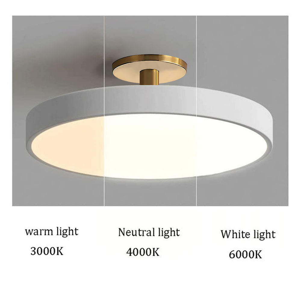 Minimalist Round Flush Mount LED Ceiling Light