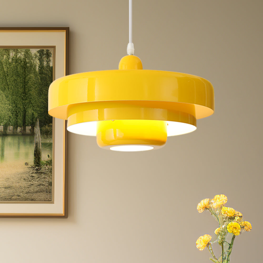 Mid Century Bauhaus Iron Pendant Lamp