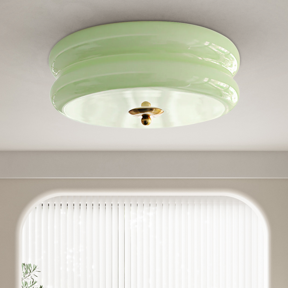 Art Deco Cream Cake Ceiling Light