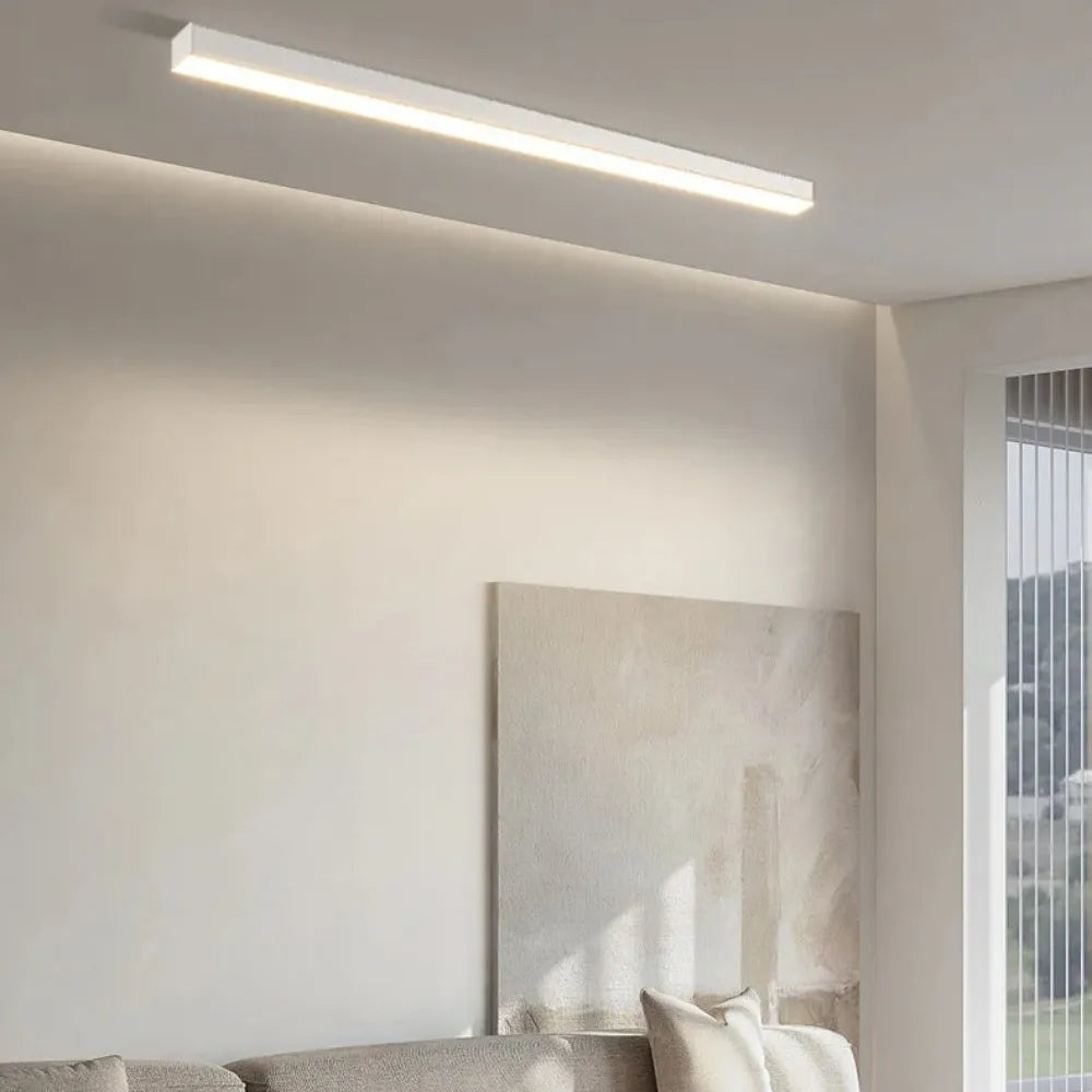 Contemporary Minimalist Long Strip LED Ceiling Lamp