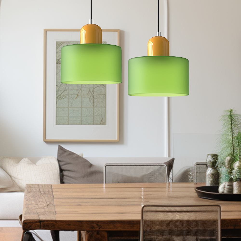 Bauhaus Small Glass Art Pendant Light