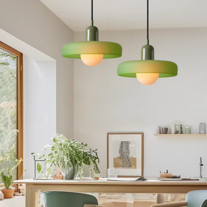 Bauhaus Modern Colorful Glass Pendant Light