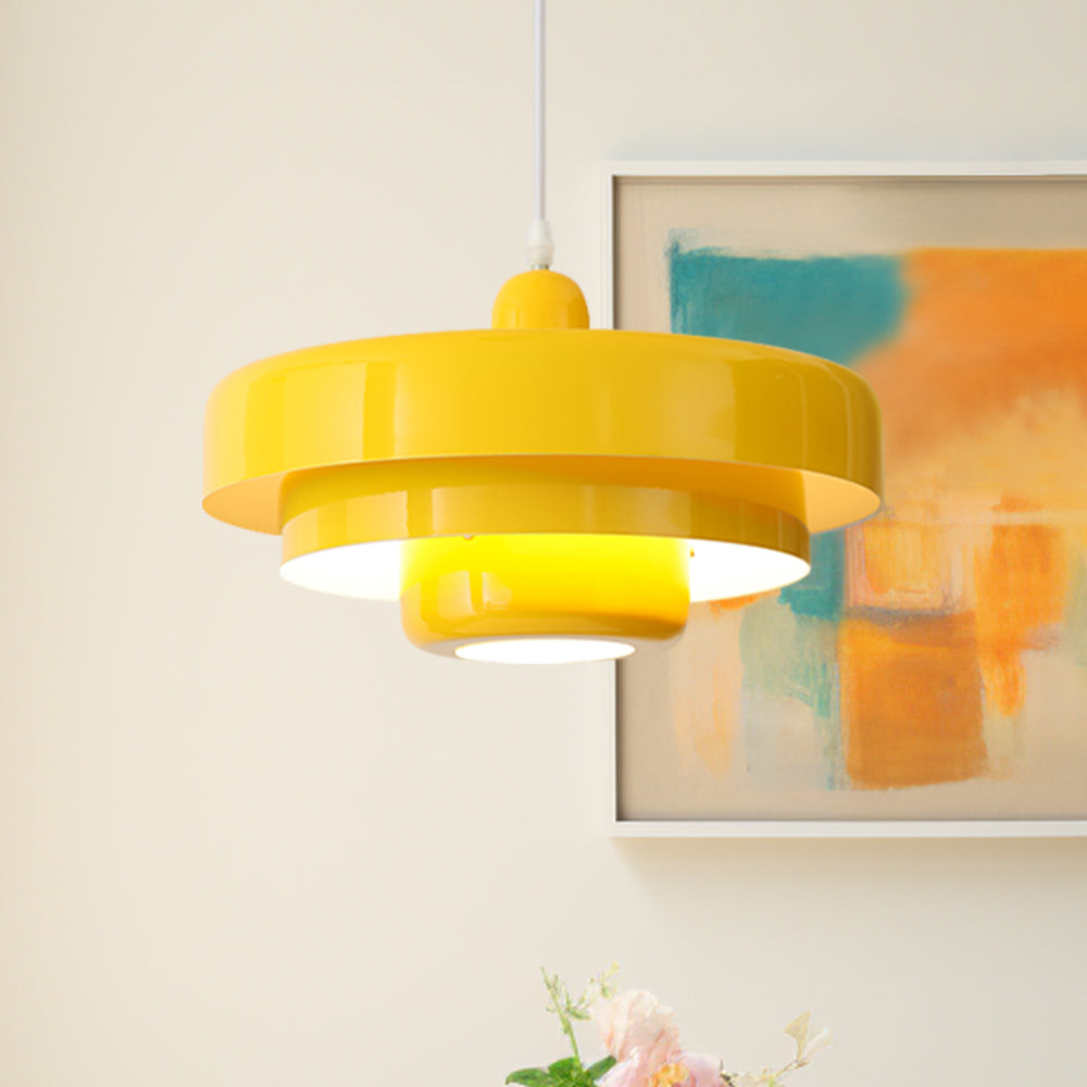 Mid Century Bauhaus Iron Pendant Lamp