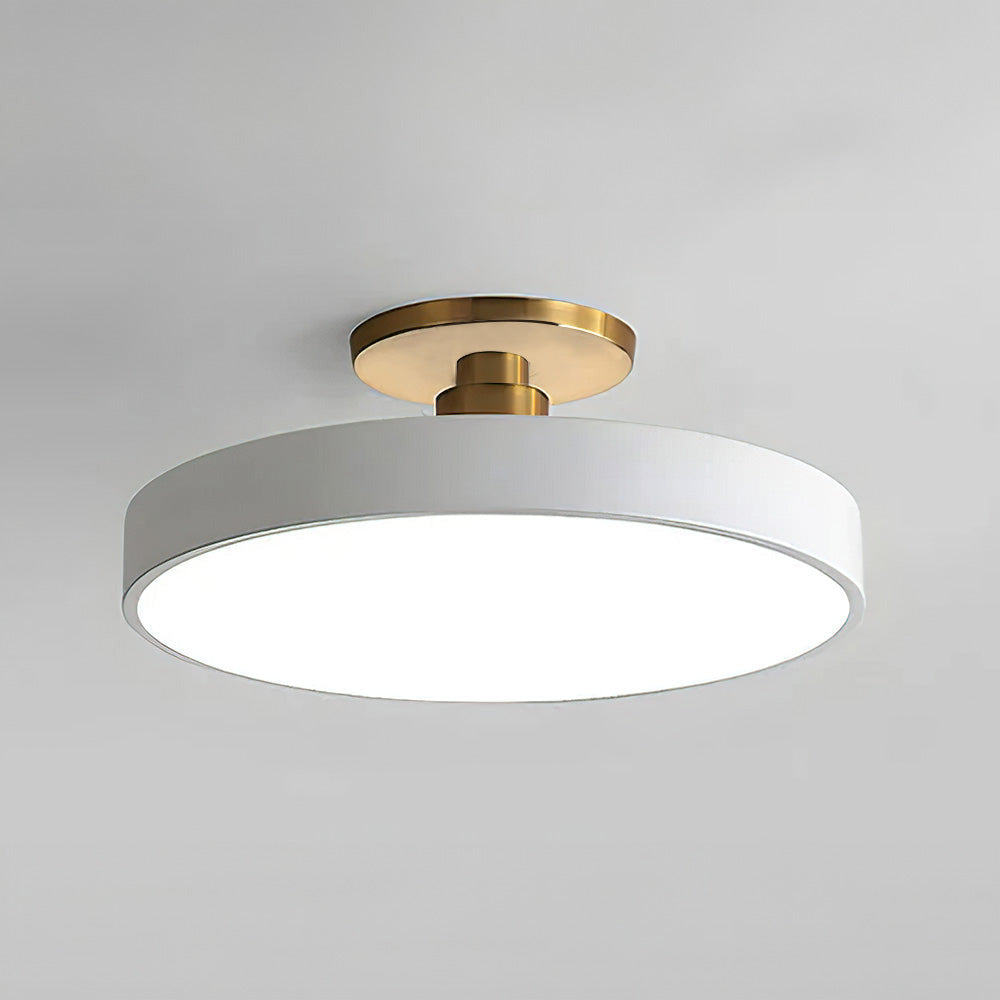 Minimalist Circular LED Semi Flush Ceiling Light