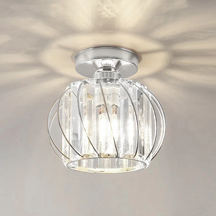 Nordic Simple Globular Glass Hallway Pendant Light