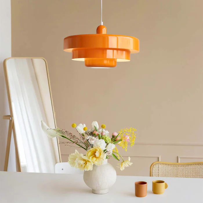 Mid Century Bauhaus Iron Pendant Lamp