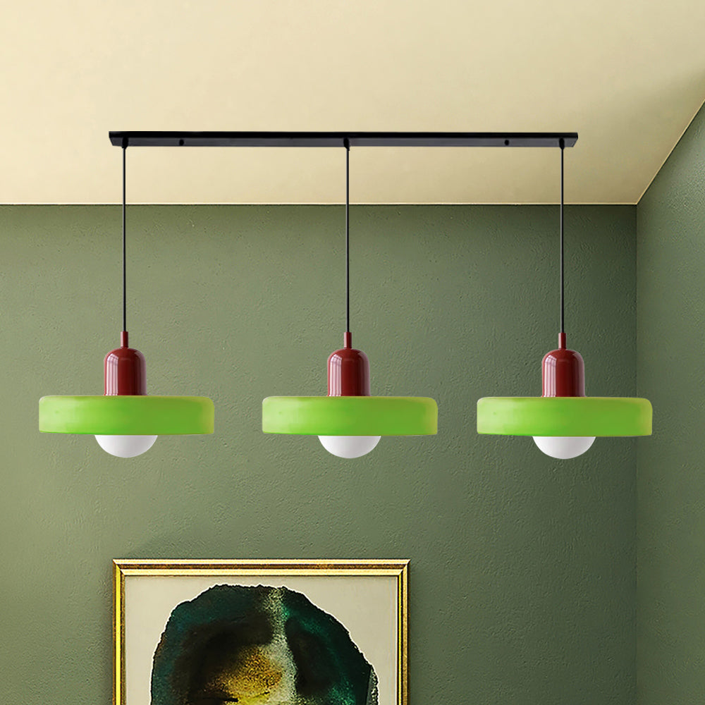 3 Heads Modern Art Decor Glass Pendant Light