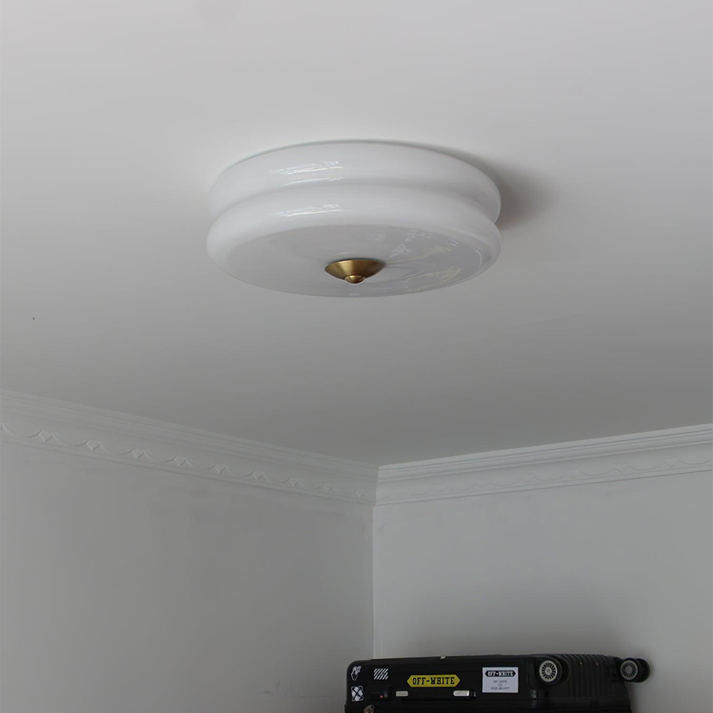 Art Deco Cream Cake Ceiling Light
