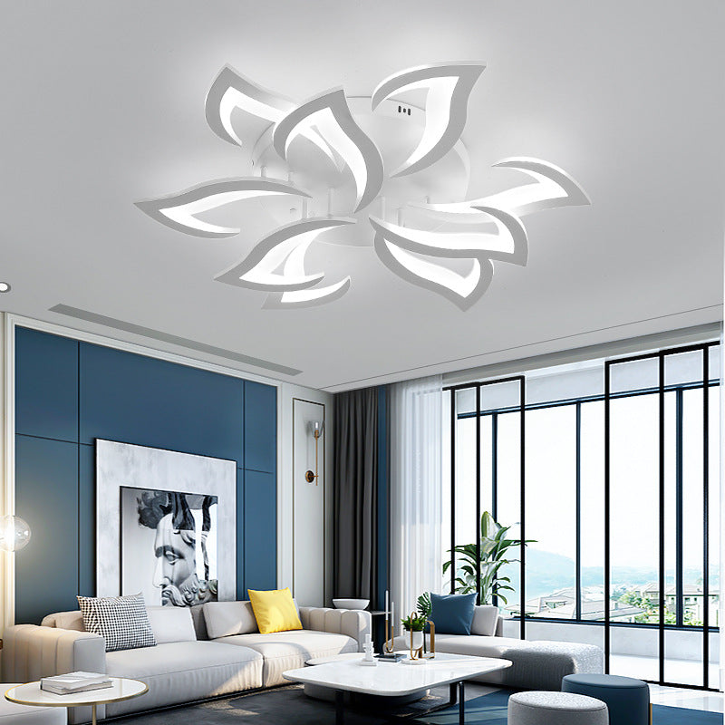 Modern Flower Shaped Metal LED Ceiling Light