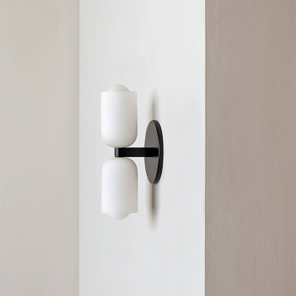 Modern Cream Double Head Wall Sconce