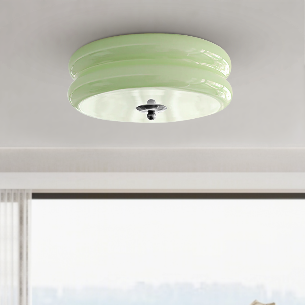 Art Deco Cream Cake Ceiling Light