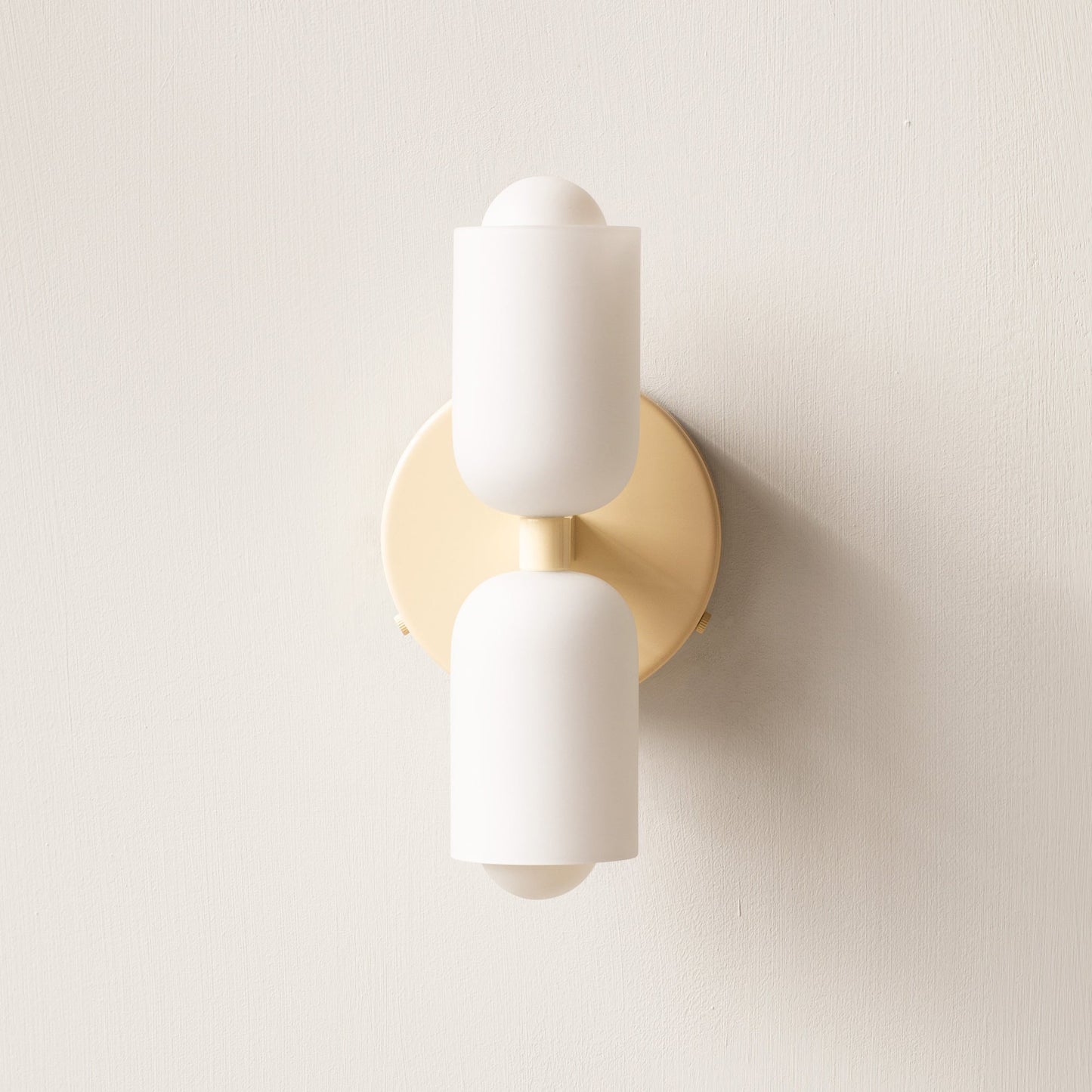 Modern Cream Double Head Wall Sconce