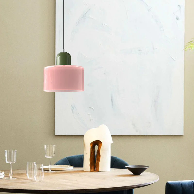 Bauhaus Small Glass Art Pendant Light