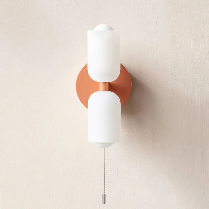 Modern Cream Double Head Wall Sconce