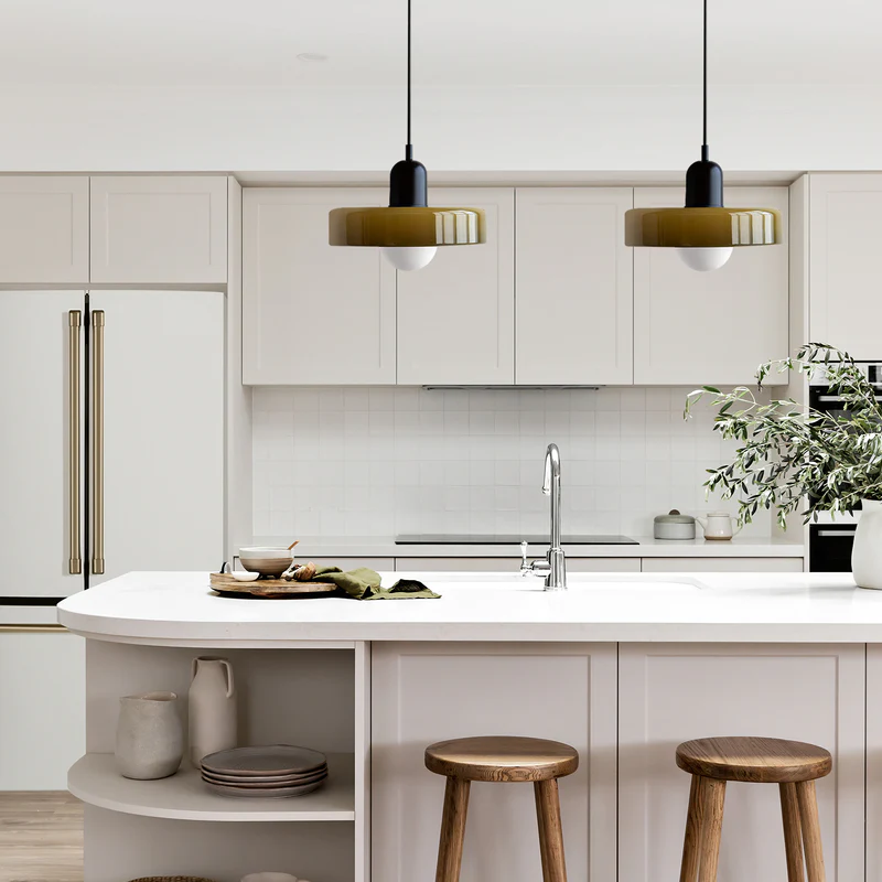 Bauhaus Modern Colorful Glass Pendant Light